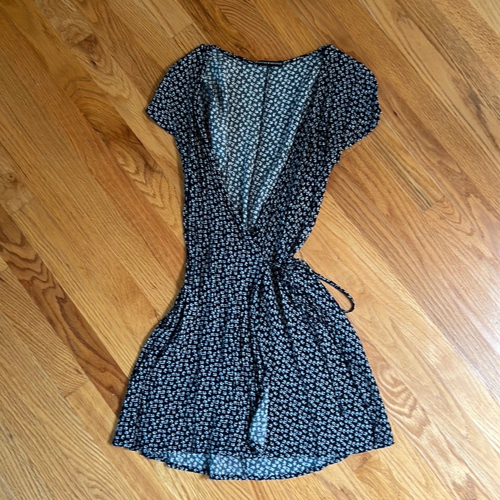 Brandy Melville navy wrap dress